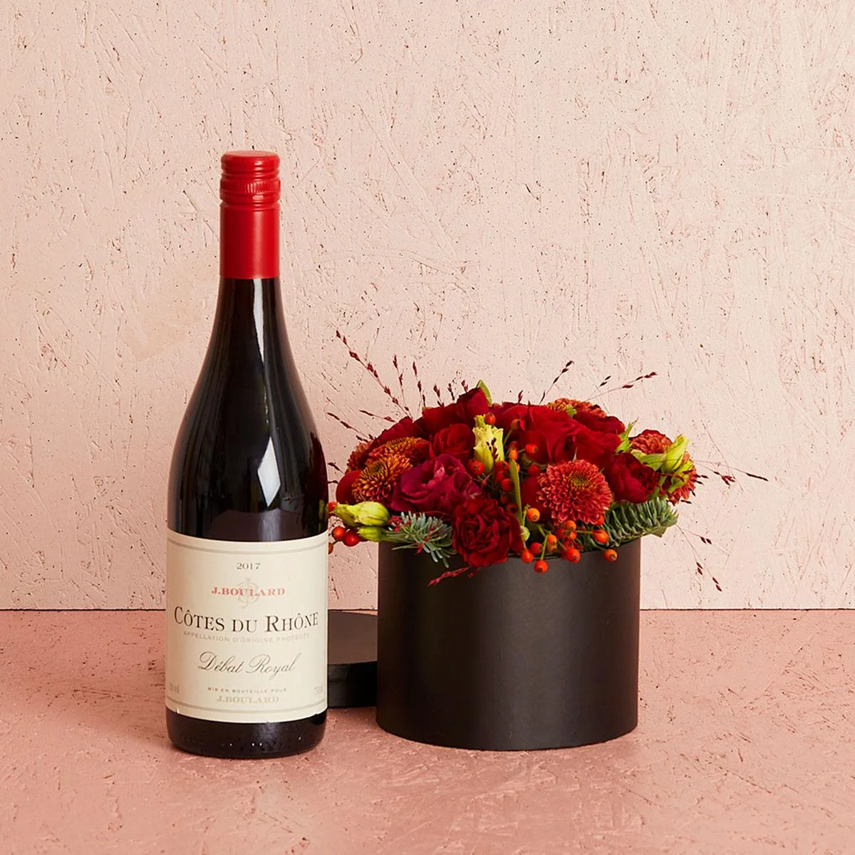 Den hyggelige julehilsen med Debat Royal, Côtes du Rhône Rouge